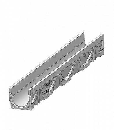 картинка Лоток водоотводный композитобетонный 1000х126х115 мм Filcoten класс С250 от магазина