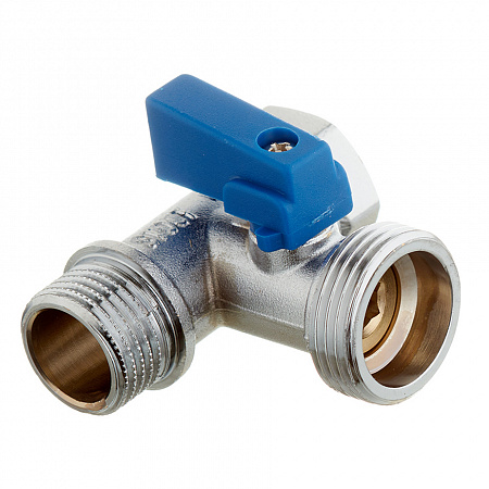 картинка Кран шаровой латунный Stout (SVB-0124-123412) 1/2 ВР(г) х 3/4 НР(ш) х 1/2НР (ш) к бытовой технике мини проходной от магазина