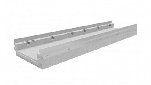 картинка Лоток водоотводный бетонный коробчатый (СО-200мм), с оцинкованной насадкой, КП 100.26,3 (20).16(12,5) - BGF-Z от магазина