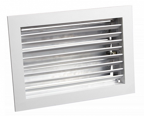 картинка Решетка однорядная с регулятором расхода воздуха АМР 400×300 от магазина